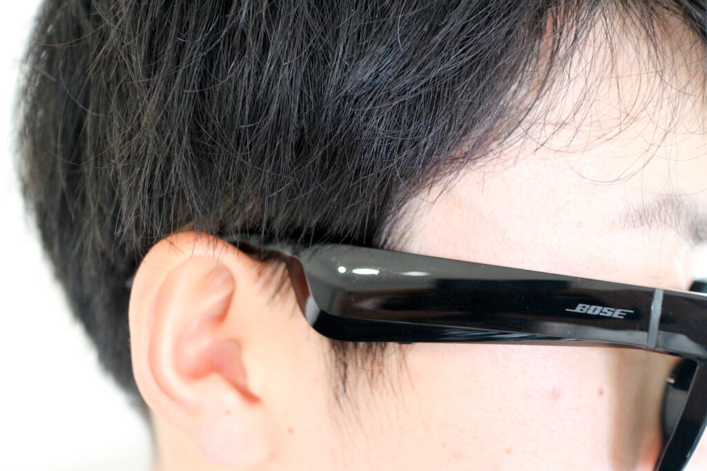 Bose Frames Sopranoを装着