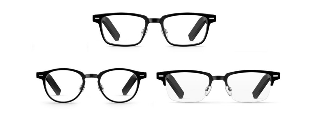 HUAWEI Eyewearの3種類の形状