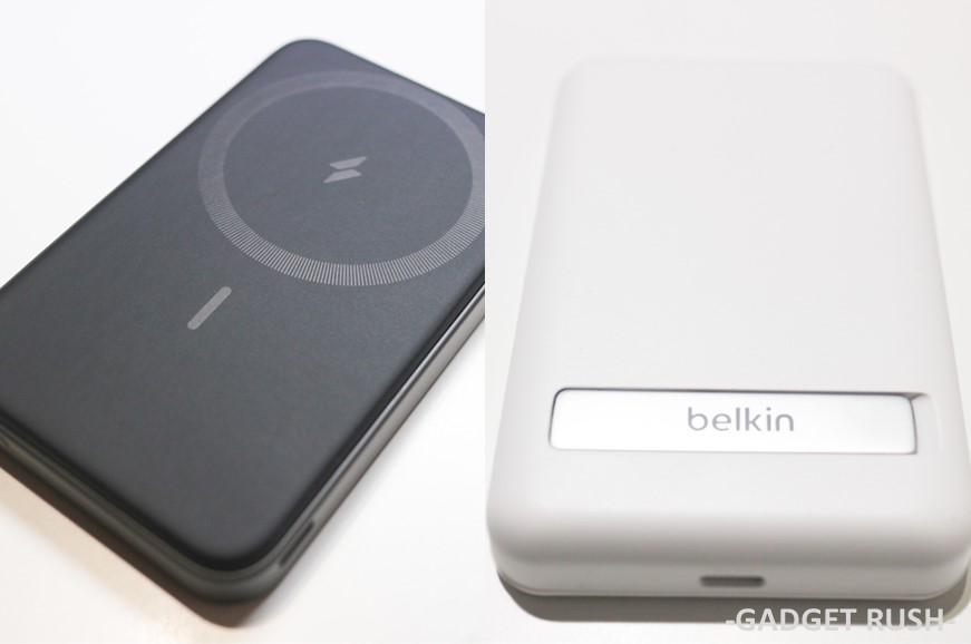 ANKER 622 Magnetic BatteryとBelkin Magnetic Wireless Battery 5000 + Stand