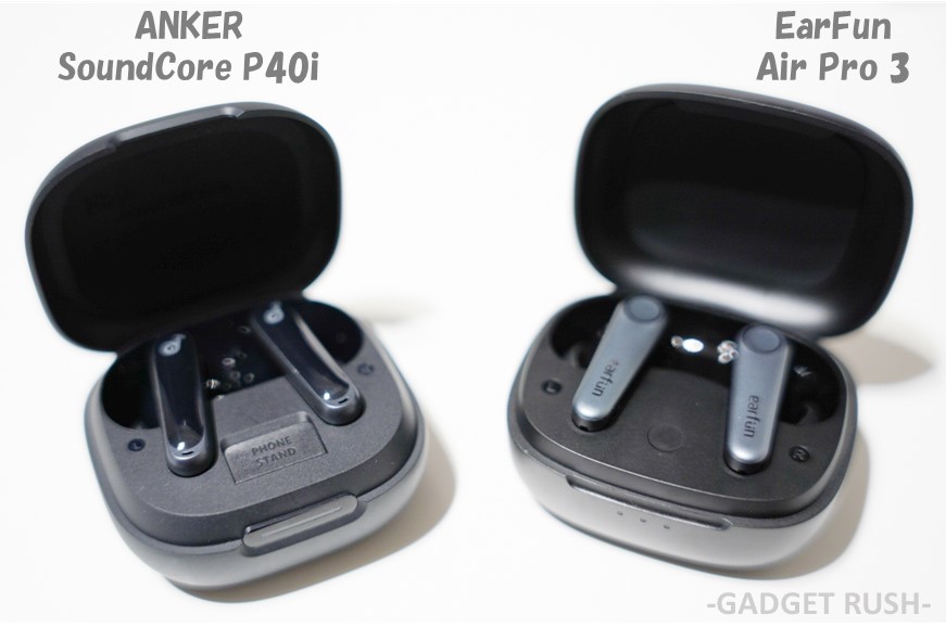 ANKER SoundCore P40iとEarFunAir Pro 3を比較